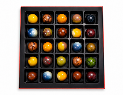 Andy Anand Monet Chocolate Bonbons Gift Box, 25 pc, 6.52 oz – Gluten-Free Belgian Truffles & Pralines, Birthday & Holiday Gift Collection - - Food & Beverages > Desserts & Sweets > Chocolate
