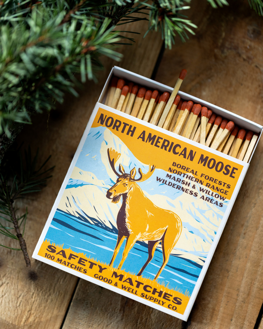 North American Moose Cabin Matches - - matches