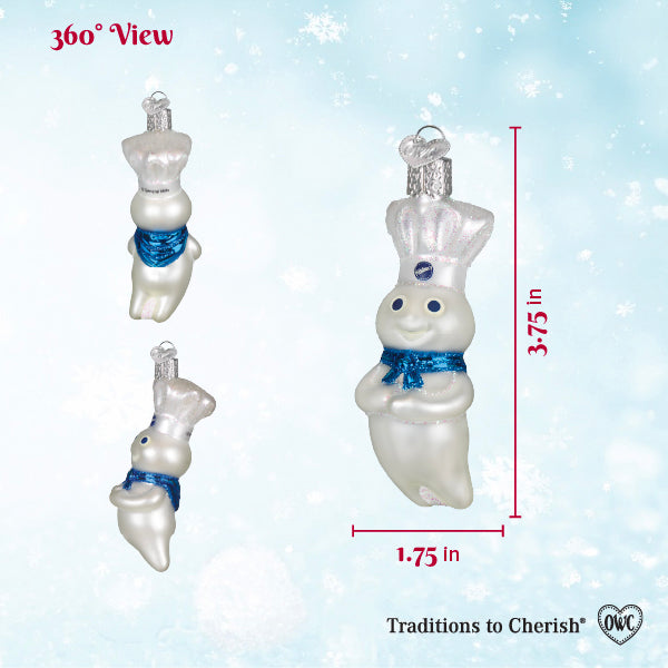 Pillsbury Doughboy Ornament - - Christmas >> Ornaments >> Glass