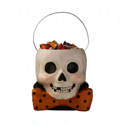 Mr. Albert Skully Bucket by Bethany Lowe Designs - - Seasonal & Holiday Decorations