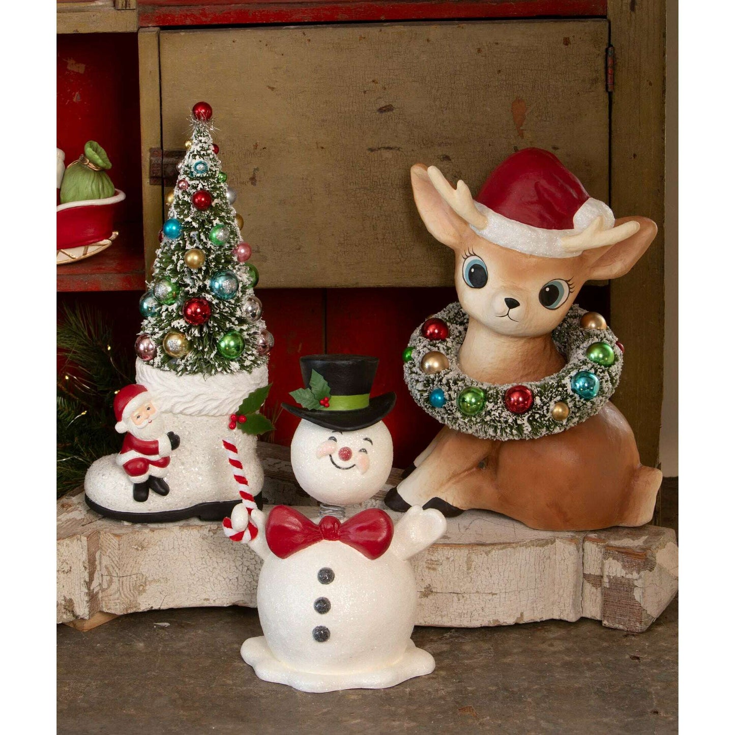 Mr. Jolly Bobble Head | Bethany Lowe | Christmas Decor - - Seasonal & Holiday Decorations