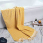 Pom Pom Bath Towel - Mustard - Bath Towels
