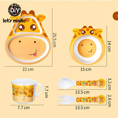 Childrens Eco-Friendly Bamboo Fiber Dishes