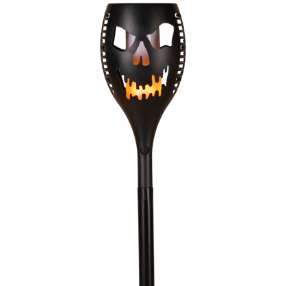 LED Solar Scary Pumpkin Face Torch - - Grimace the Great - Holidays >> Halloween