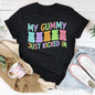 My Gummy Just Kicked In Tee - Black Heather -