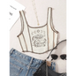 Mystical Mushroom Corset Tank - Beige -