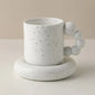 Creative Handmade Flower Coffee Cup White