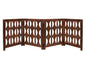 Wooden Foldable Pet Dog Safety Gate - 4 Panel Arc 20 W x 24 H- Hand Carved Solid Wood - Kia Day Design
