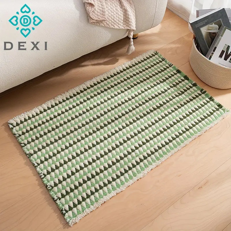 Geometric Pattern Long Pile Area Rugs - Kia Day Design