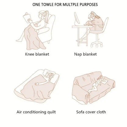 Soft Chenille Washable Cover - - Sofa blanket