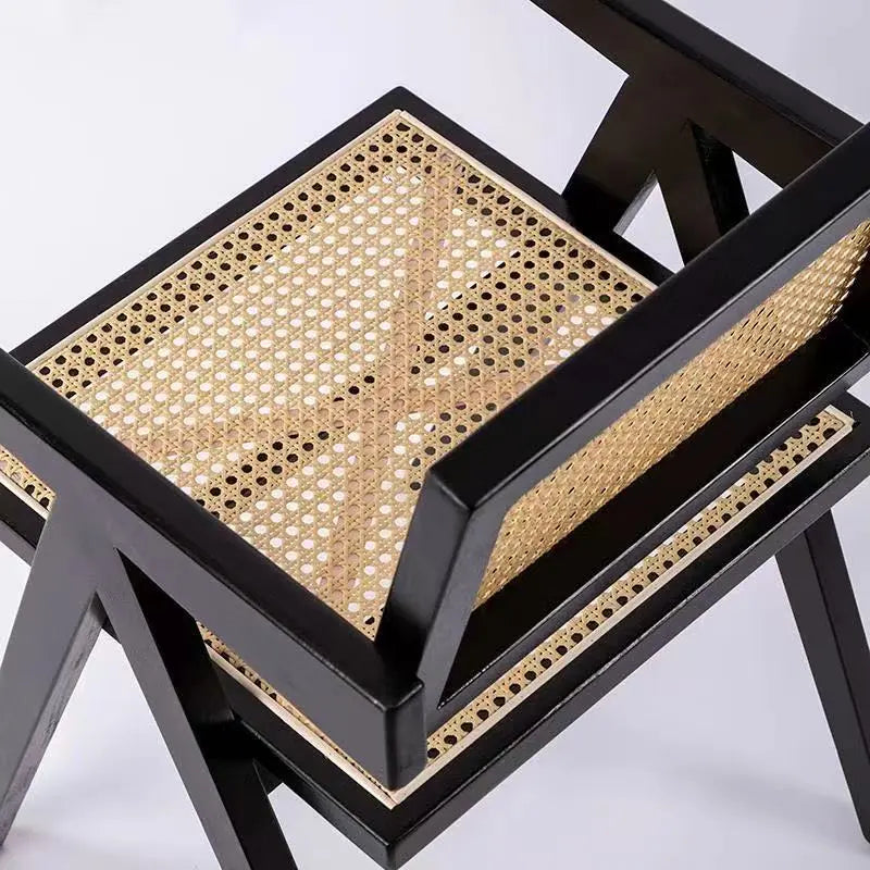 Nordic Solid Wood Rattan Chair Kia Day Design