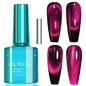 KAHSOSE Hot Pink Cat Eye Gel Nail Polish with Magnet - Hot Pink 0.26 Fl Oz (Pack of 1) - gel polish