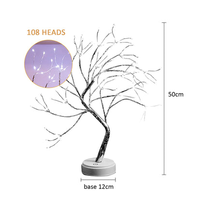 LED Night Light Tabletop Bonsai Tree Light USB