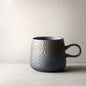Black Vintage Handmade Ceramic Coffee Mug - Kia Day Design