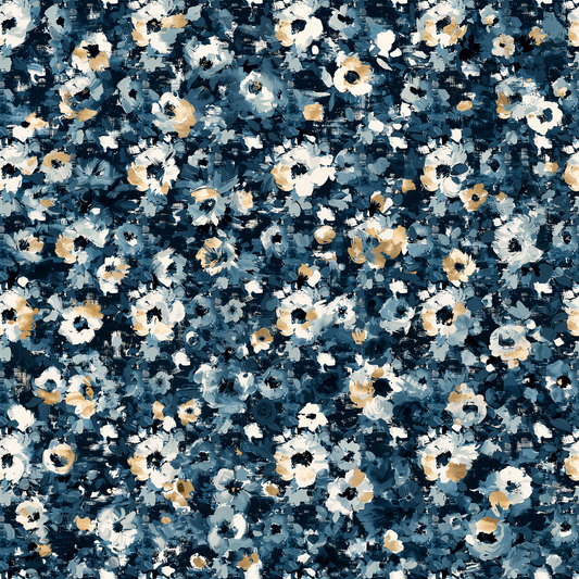Midnight Meadow Wallpaper - Peel & Stick LUXE - Wallpaper