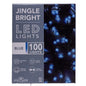 Jingle Bright 100 LED Light Set - Blue - Green Wire - Default Title - Christmas >> Lighting