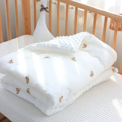 Winter Baby Duvet Bear 100X100cm thick core