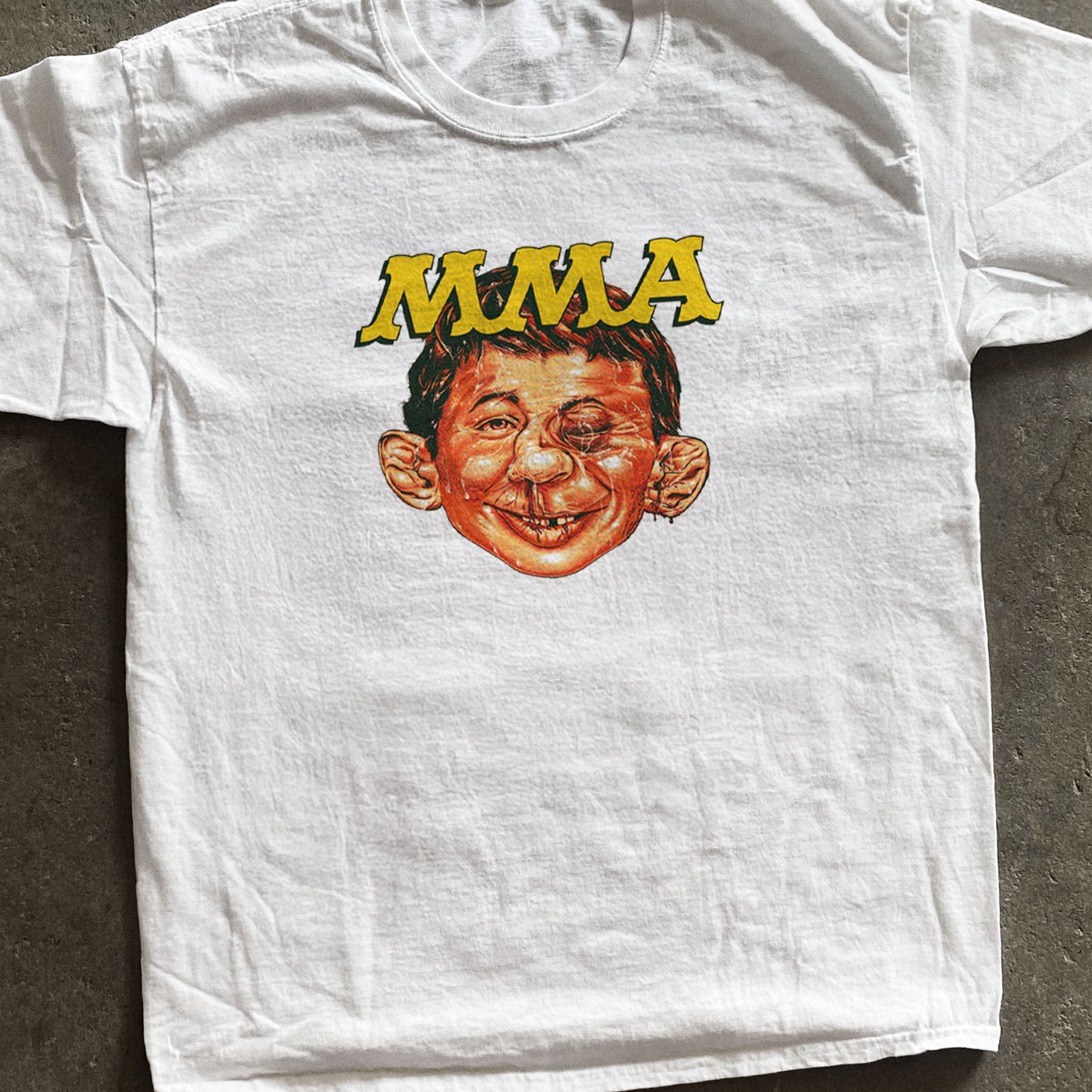 Mad 'Mma' Magazine Vintage White T-Shirt - White - T-Shirt