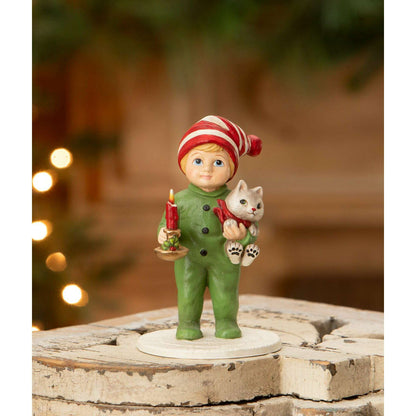 Noah with Cat | Christmas Decor | Bethany Lowe - - Christmas Decor