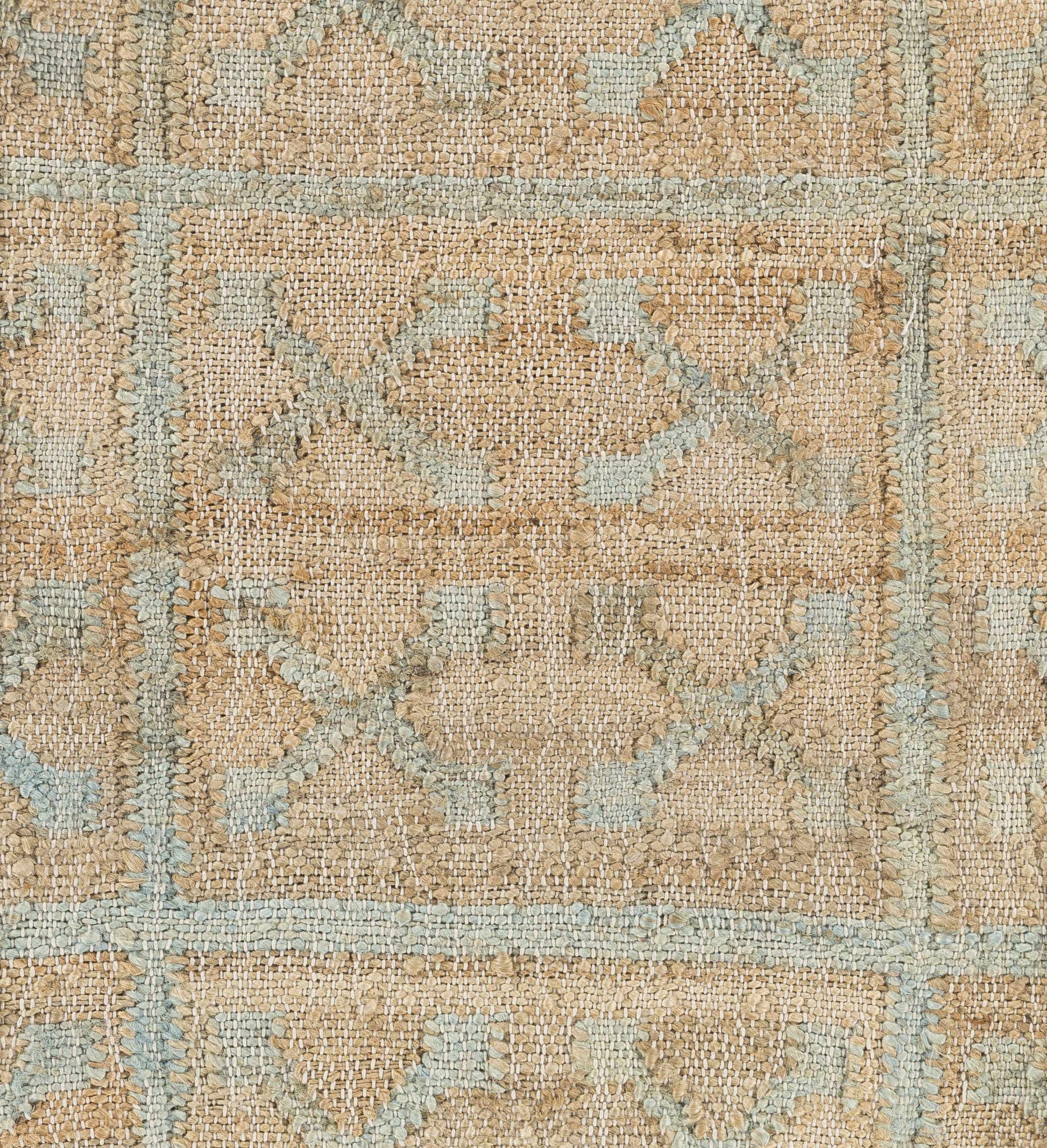 Rice Dusty Sage Fringed Jute Carpet - - Rugs