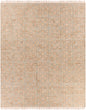 Rice Dusty Sage Fringed Jute Carpet - 8' x 10' Rectangle - Rugs