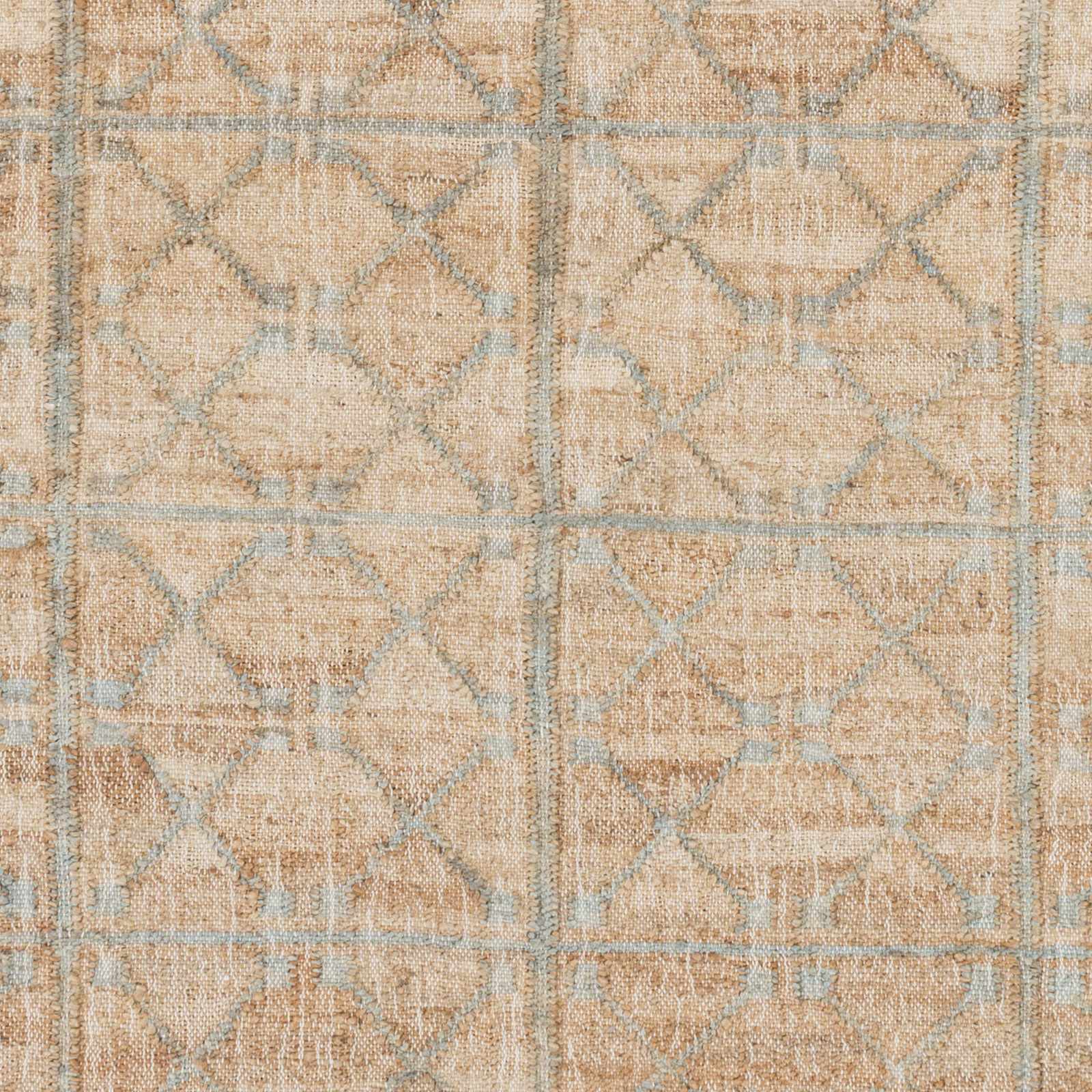 Rice Dusty Sage Fringed Jute Carpet - - Rugs