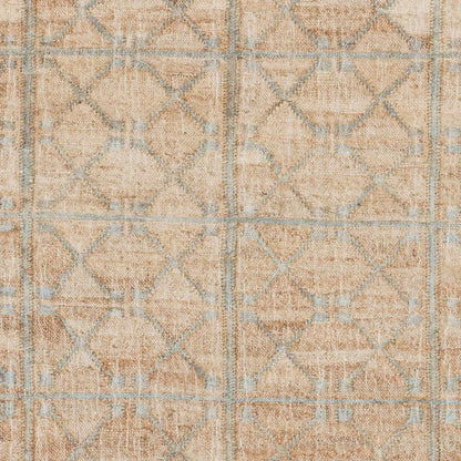 Rice Dusty Sage Fringed Jute Carpet - - Rugs