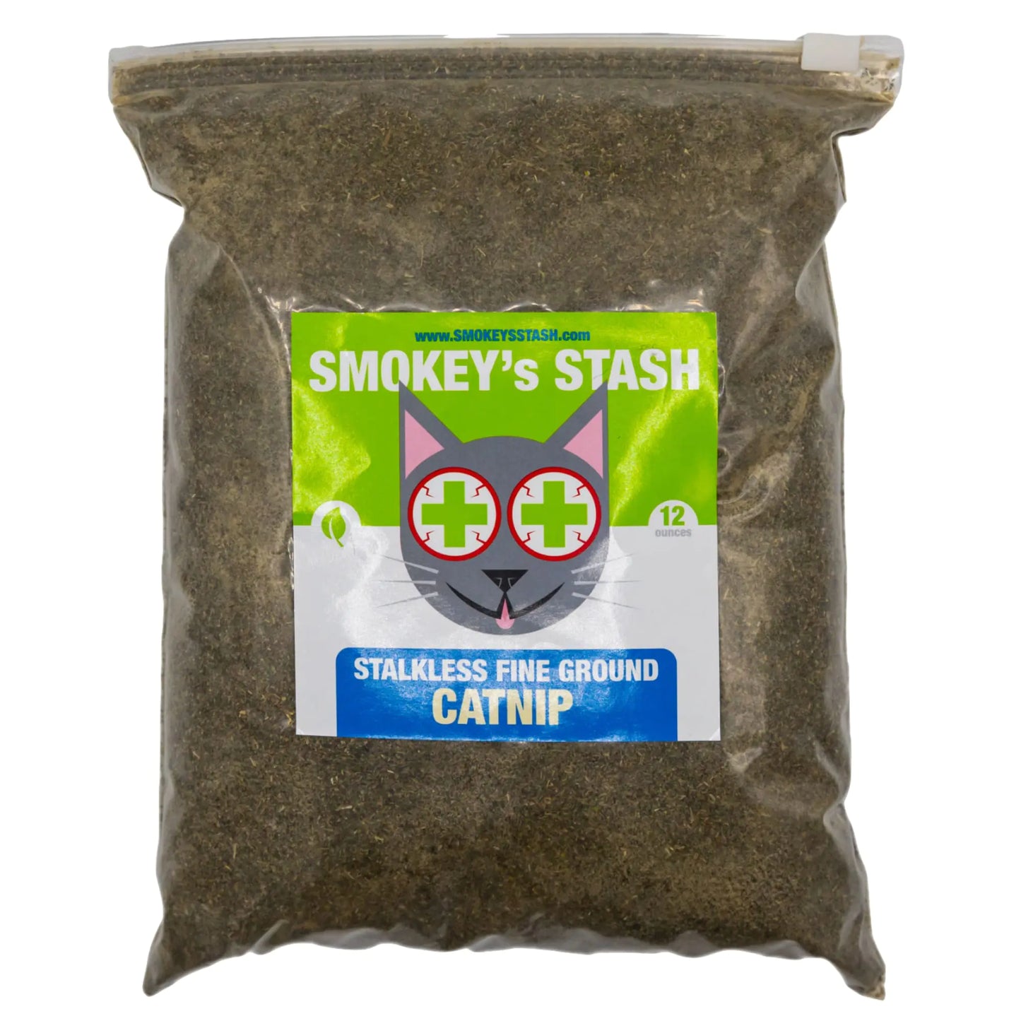 12 Ounce Bag Smokeys Stash Catnip Stalkless Dried Ground Premium Bulk Strong Cat nip for Cats - Kia Day Design