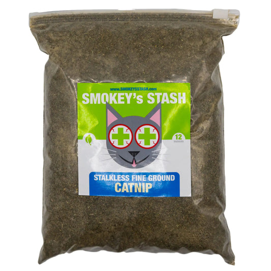 12 Ounce Bag Smokeys Stash Catnip Stalkless Dried Ground Premium Bulk Strong Cat nip for Cats - Kia Day Design
