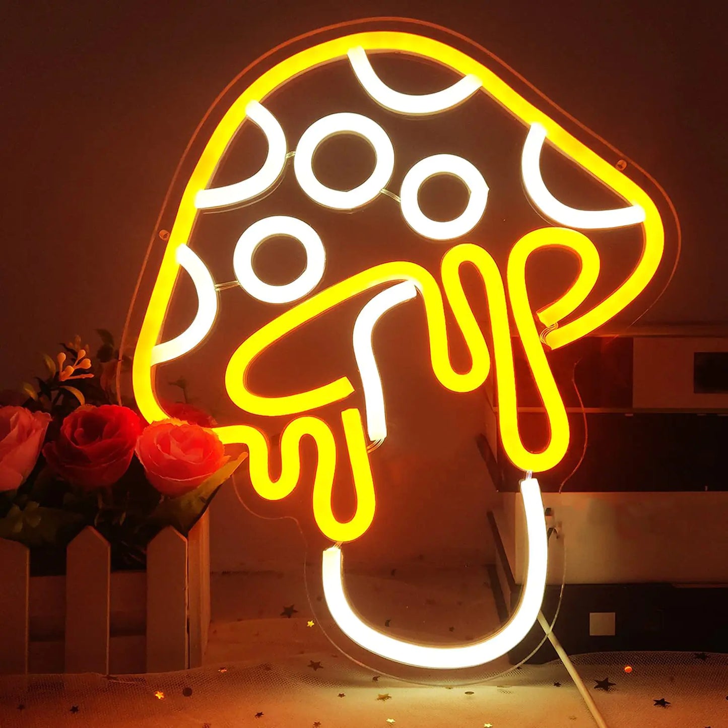 Neon Mushroom LED Sign