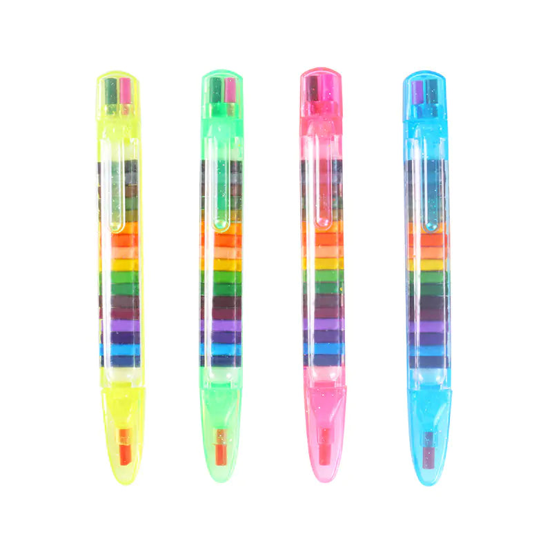 Creative Rainbow Coloring Pens - 20 Color Art Set - - crayon pen