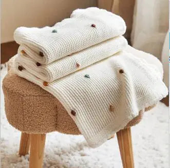 Knitted Soft Multi-Color Baby Blanket - Kia Day Design