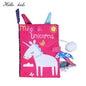 3D Soft Baby Books Activity Quiet Cloth Book Unicorn