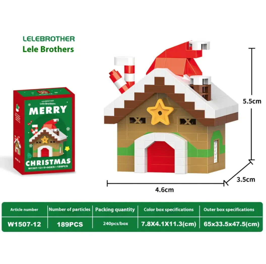 Christmas Snowman Assembly Blocks - W150712 The Christmas Cottage - building toy