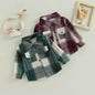 Toddler Plaid Long Sleeve Shirt Green