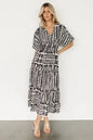 Ladies Short Sleeve Long Dresses - Kia Day Design