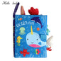 3D Soft Baby Books Activity Quiet Cloth Book Whale