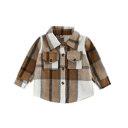 Toddler Plaid Long Sleeve Shirt