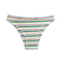Classic Retro Low Waist Cotton Rainbow Stripe Briefs - Kia Day Design