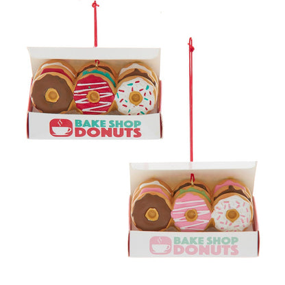 Box of Donuts Ornament - - - Christmas >> Ornaments >> Food & Drink