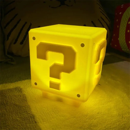 Children's Bedroom Bedside Lamp Led Night Light Usb Super Game Question Mark Anime Desktop Table Lamp