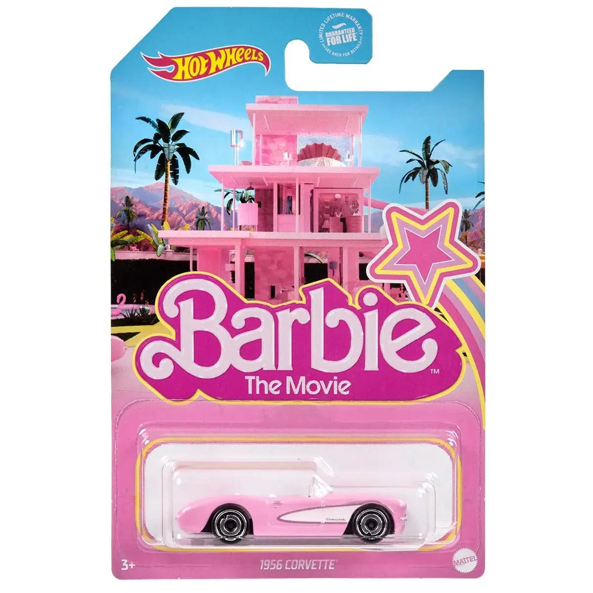 Hot Wheels 1956 Corvette Barbie The Movie [Pink] Long Card - Kia Day Design