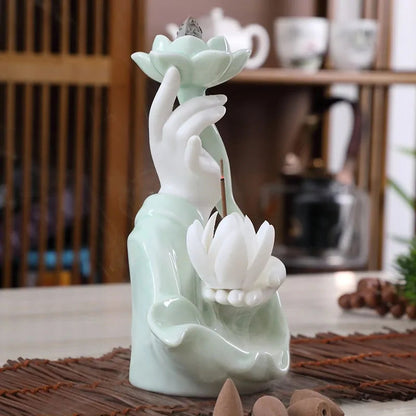 Lotus Backflow Incense Burner Kia Day Design