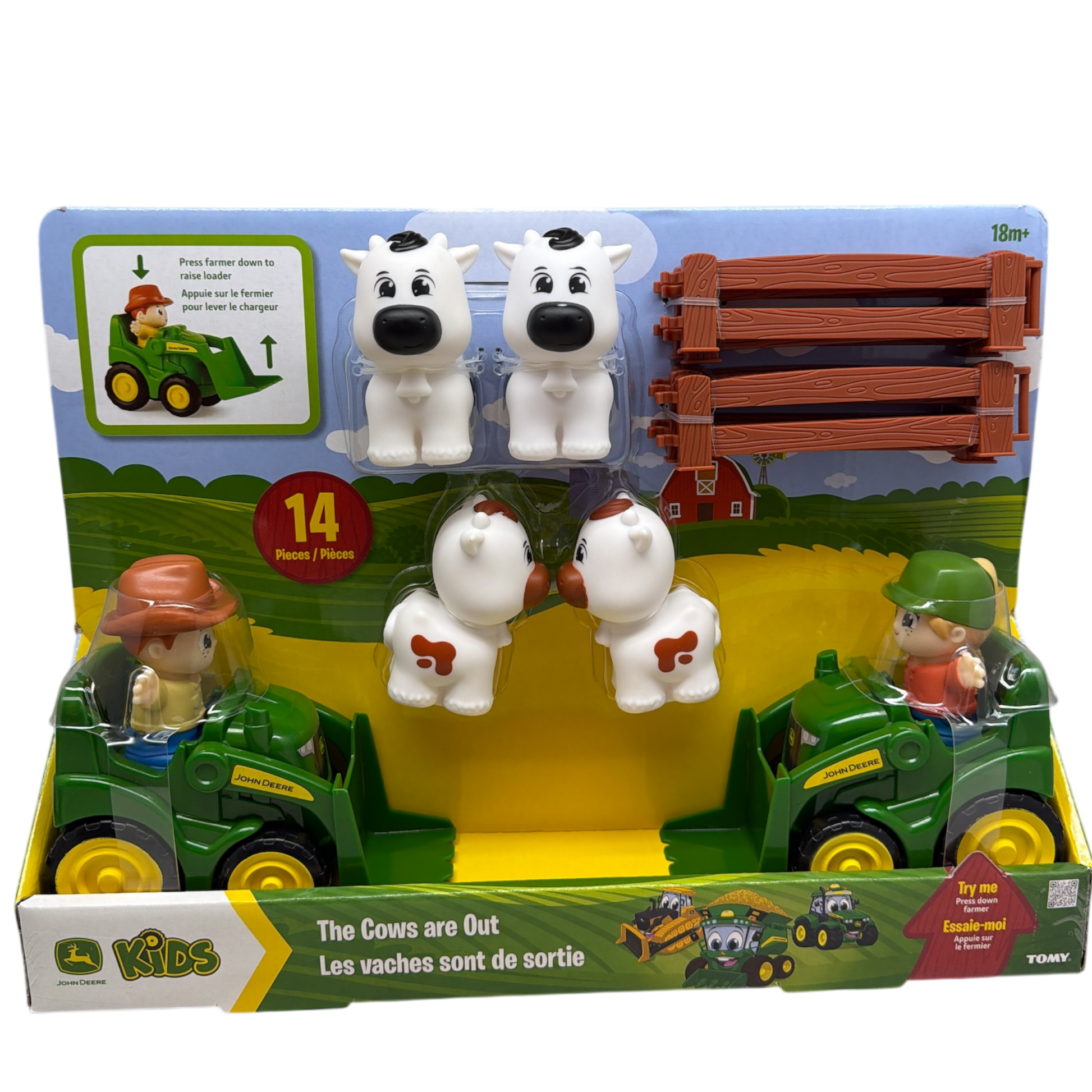 John Deere The Cows Are Out Playset - Default Title - Toy Shoppe >> Dolls & Figurines