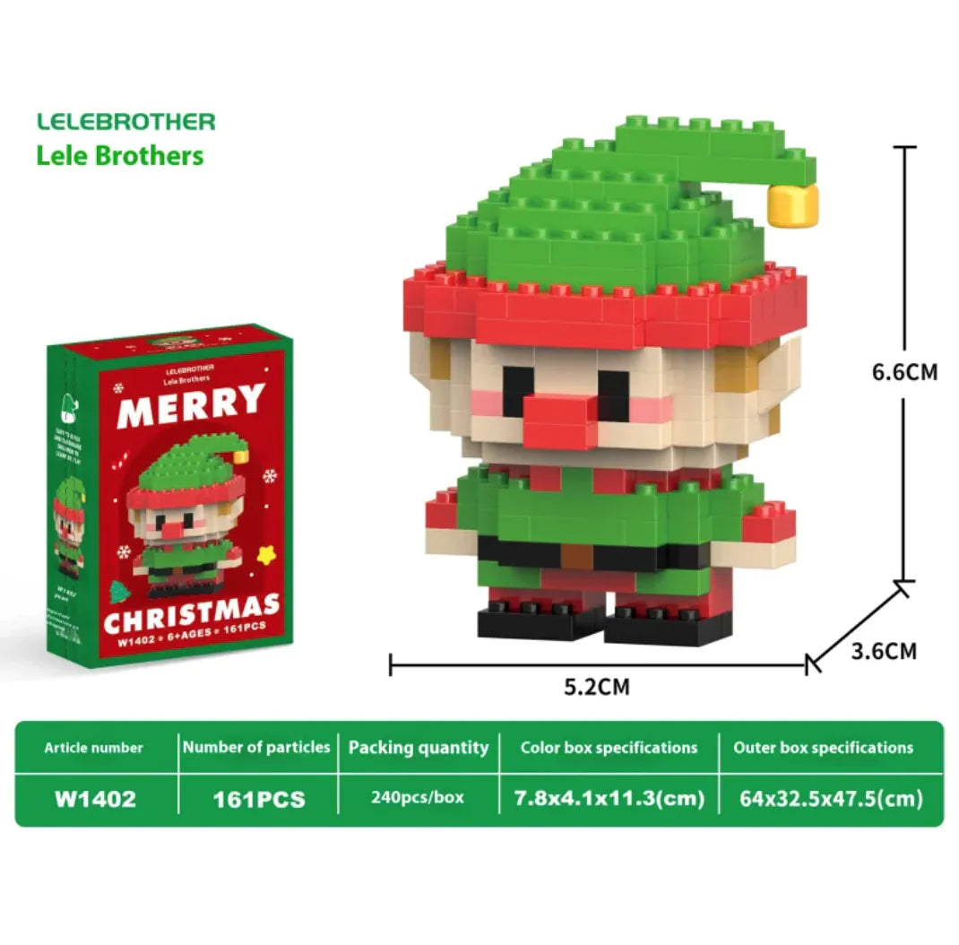 Christmas Snowman Assembly Blocks - - building toy