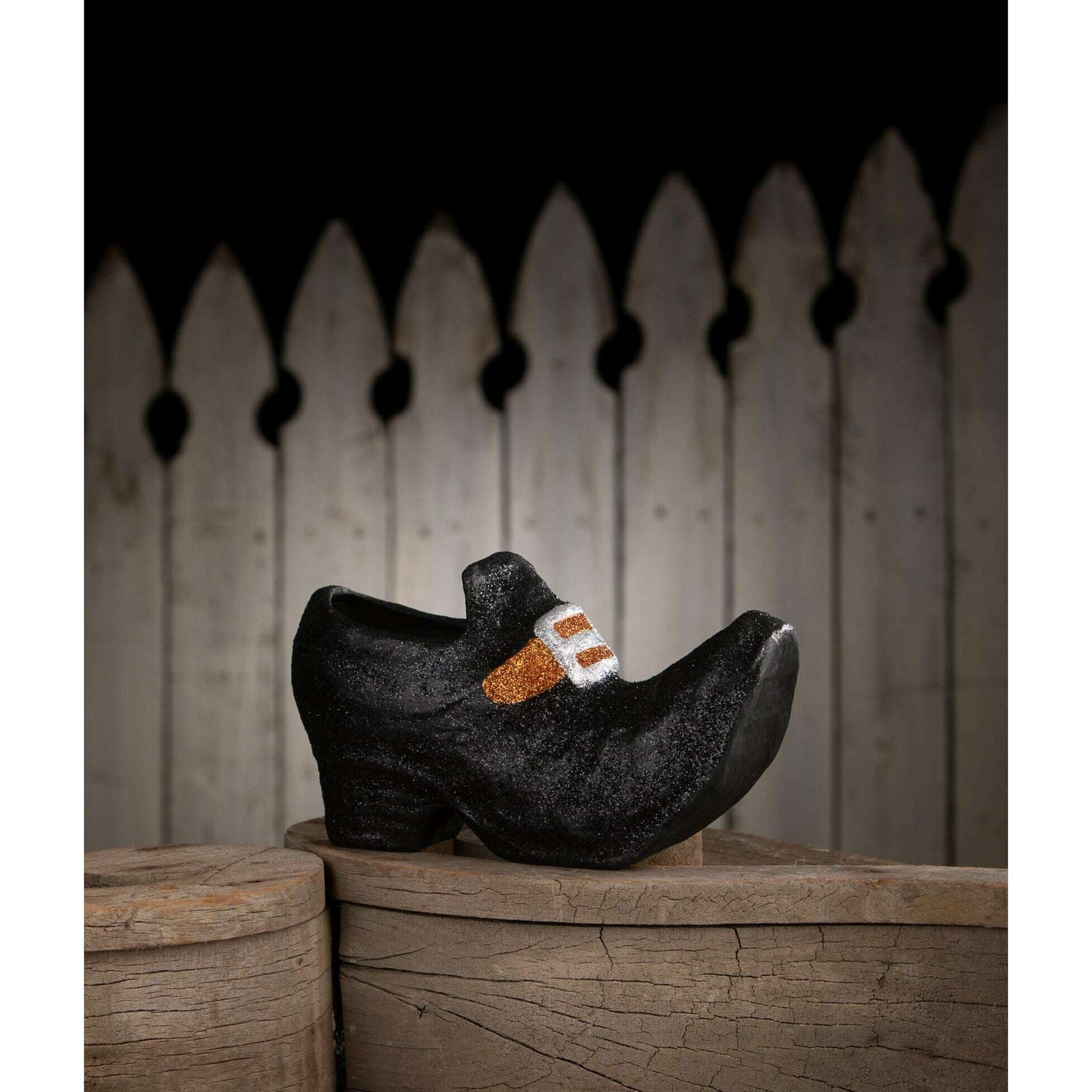 Old Witch's Shoe Paper Mache - - Halloween Decor