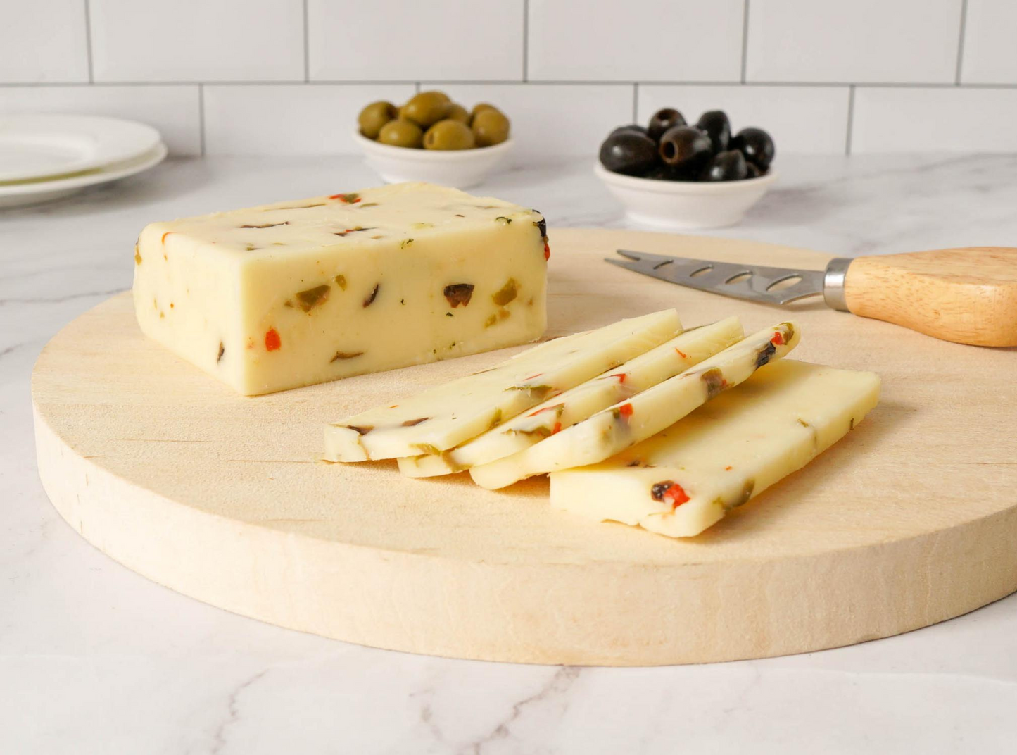Olive Cheddar- Keystone Cheese- {{Product type}}