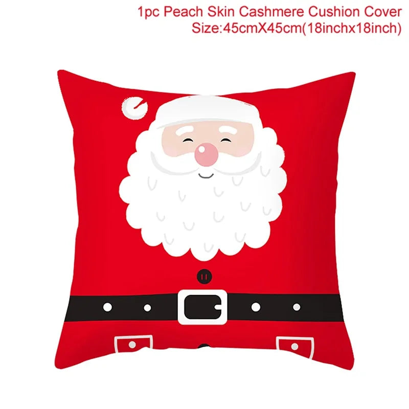 Cartoon Christmas Pillow Cover Kia Day Design