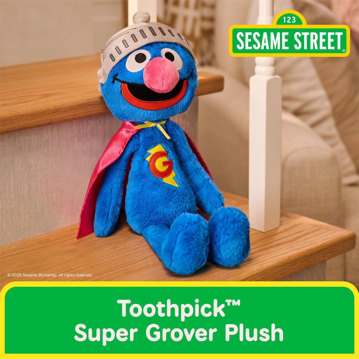 GUND Toothpick Super Grover - - Toy Shoppe >> Plush