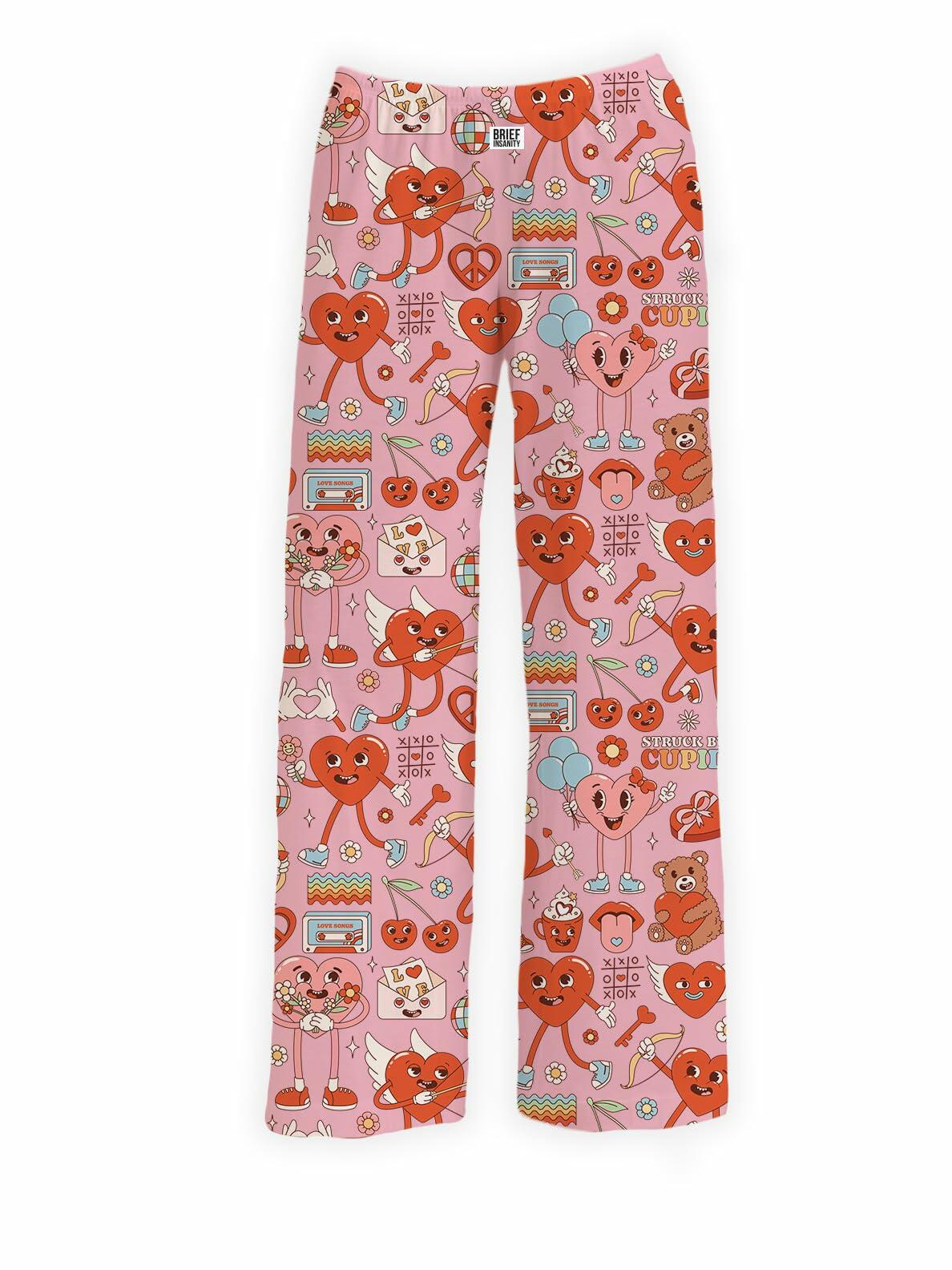 BRIEF INSANITY Groovy Valentine Lounge Pajama Pants Size XL - - Sleepwear & Robes